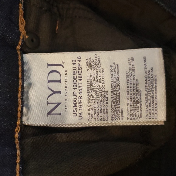 NYDJ Skinny Jeans Dark Wash Size 12 Style #MSSD8706 - Picture 6 of 11